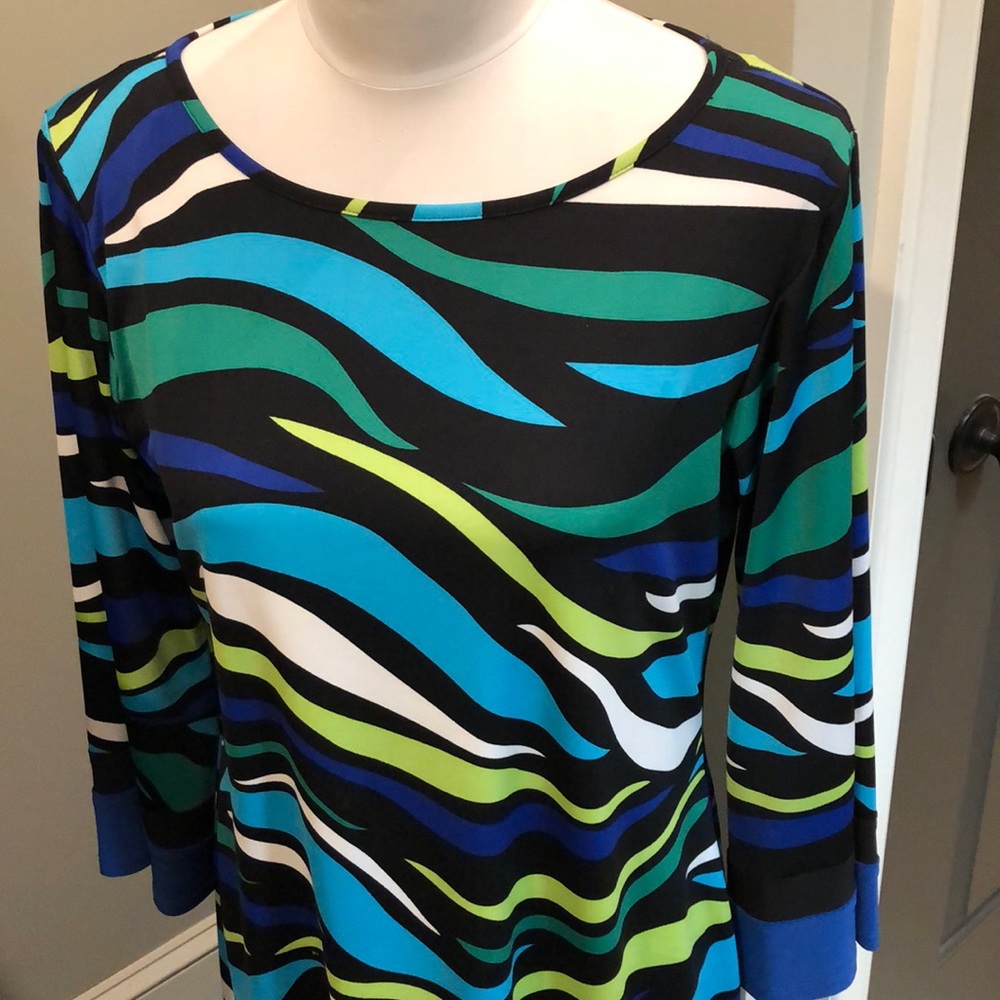 Colorful polyester (some spandex) dress